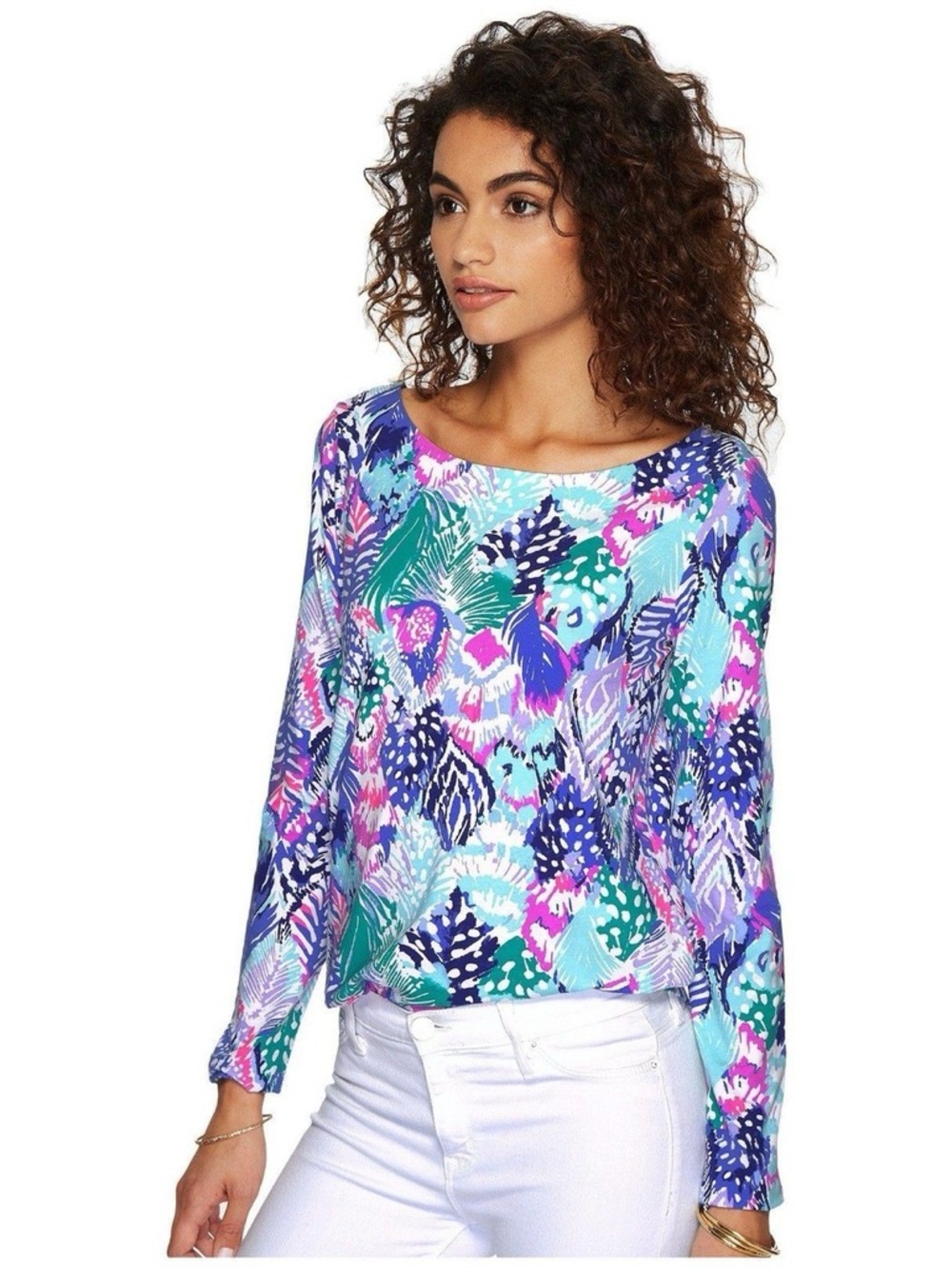 Lilly Pulitzer Tristan Top in Multi Quill Out